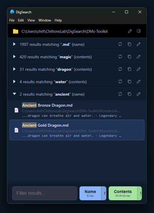 DigSearch